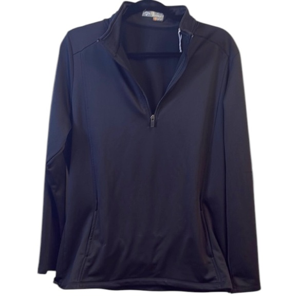 Callaway Tops - Callaway Black Quarter-Zip Sweatshirt